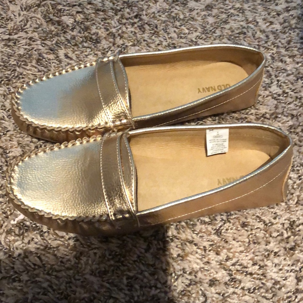 Gold Loafers